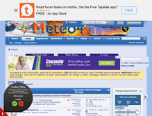 Tablet Screenshot of forum.meteo4.com
